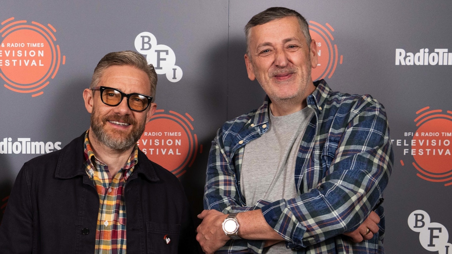 Martin Freeman and Tony Schumacher